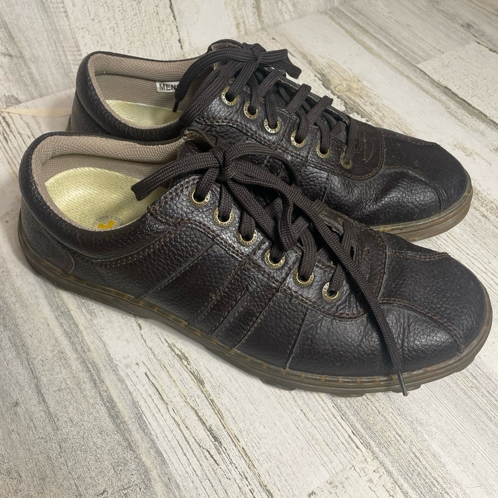 Dr Martens Pembridge size 12M Leather Oxford Lace Up Comfort Work Shoes‎ Brown
